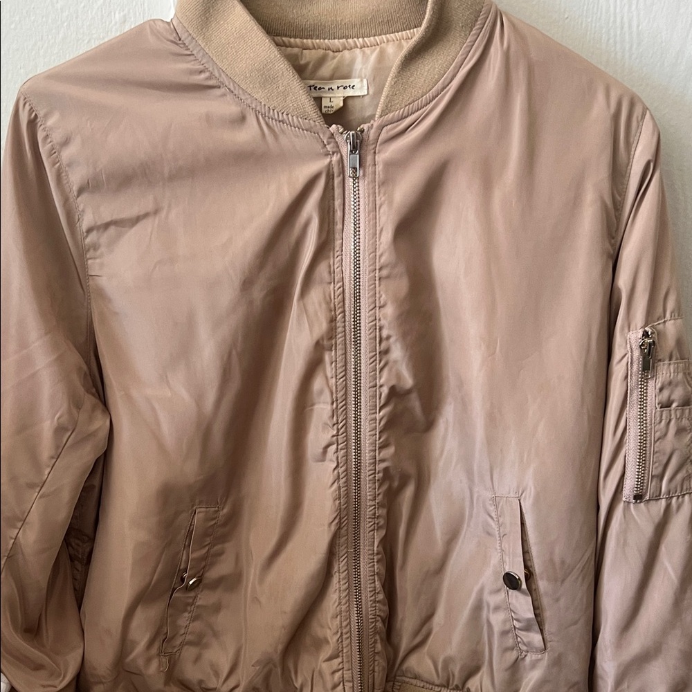 Tan Bomber Jacket